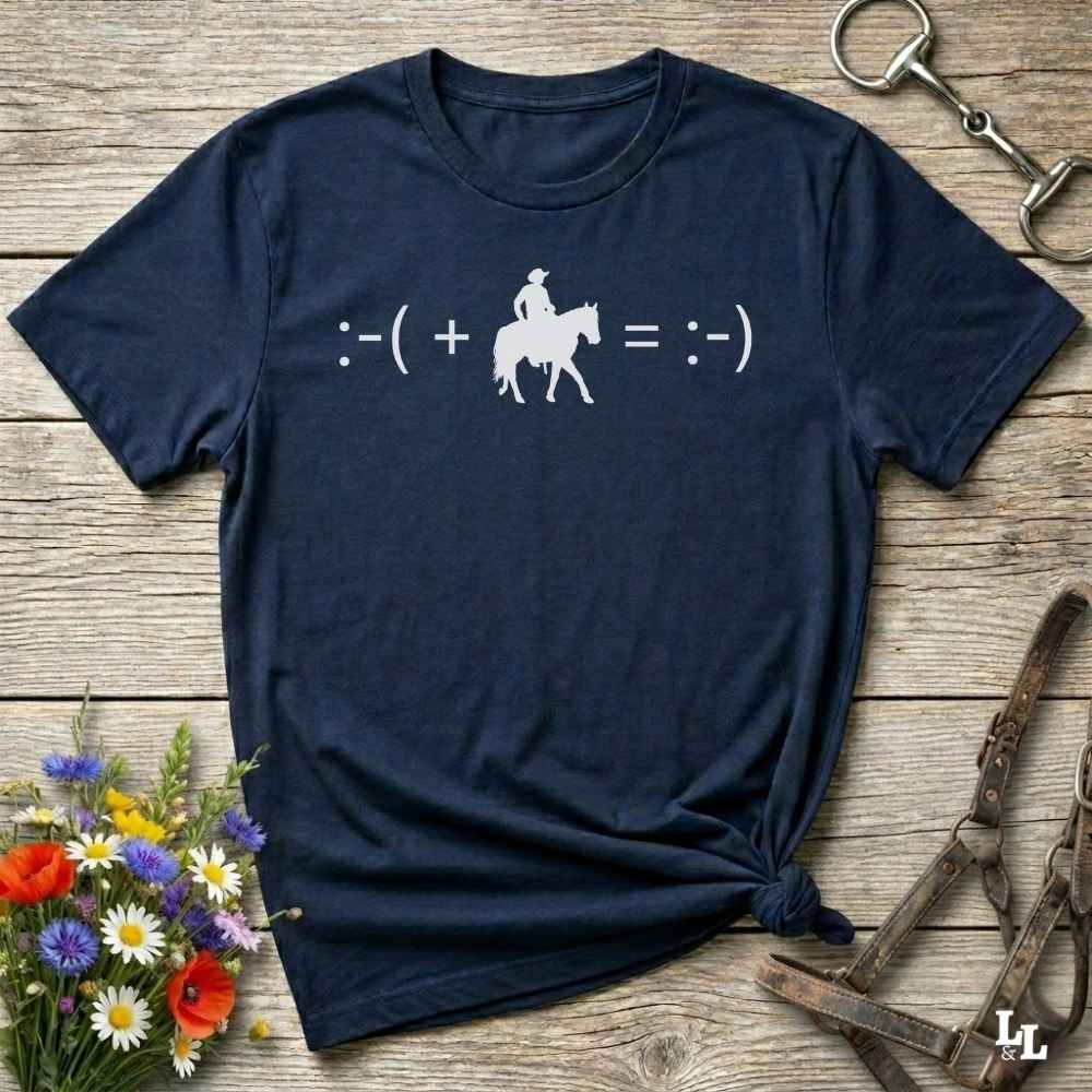 Fun western t-shirt for horse lovers and cowgirls. Western cowgirl graphic tee with horse design. Cowboy humor t-shirt for rodeo and country lovers. Horse lover funny t-shirt with western theme. Country style horse graphic tee for cowboys and cowgirls. Retro style funny western shirt for equestrians. Cute and funny country shirt with horse print. Southern cowgirl funny quote shirt for horse lovers. Maths cowboy.