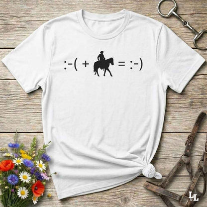 Fun western t-shirt for horse lovers and cowgirls. Western cowgirl graphic tee with horse design. Cowboy humor t-shirt for rodeo and country lovers. Horse lover funny t-shirt with western theme. Country style horse graphic tee for cowboys and cowgirls. Retro style funny western shirt for equestrians. Cute and funny country shirt with horse print. Southern cowgirl funny quote shirt for horse lovers. Maths cowboy.