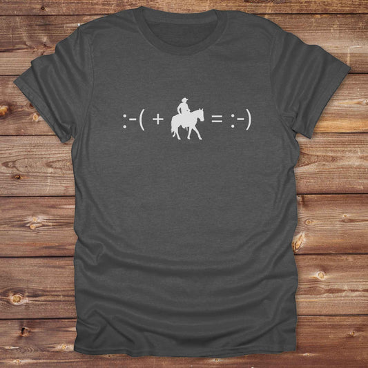 Fun western t-shirt for horse lovers and cowgirls. Western cowgirl graphic tee with horse design. Cowboy humor t-shirt for rodeo and country lovers. Horse lover funny t-shirt with western theme. Country style horse graphic tee for cowboys and cowgirls. Retro style funny western shirt for equestrians. Cute and funny country shirt with horse print. Southern cowgirl funny quote shirt for horse lovers. Maths cowboy.
