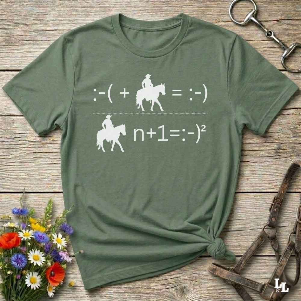 Fun western t-shirt for horse lovers and cowgirls. Western cowgirl graphic tee with horse design. Cowboy humor t-shirt for rodeo and country lovers. Horse lover funny t-shirt with western theme. Country style horse graphic tee for cowboys and cowgirls. Retro style funny western shirt for equestrians. Cute and funny country shirt with horse print. Southern cowgirl funny quote shirt for horse lovers. Advanced maths cowboy.