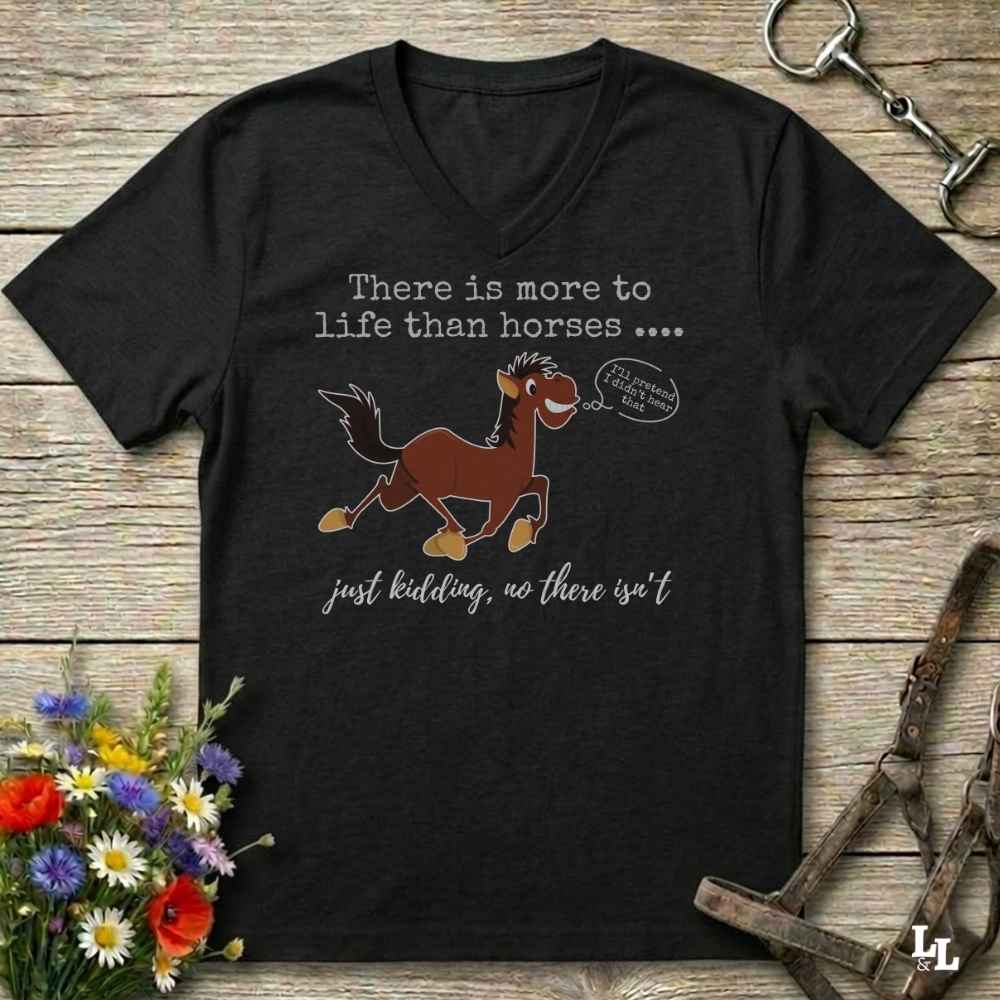 Just Kidding V-Neck Tee