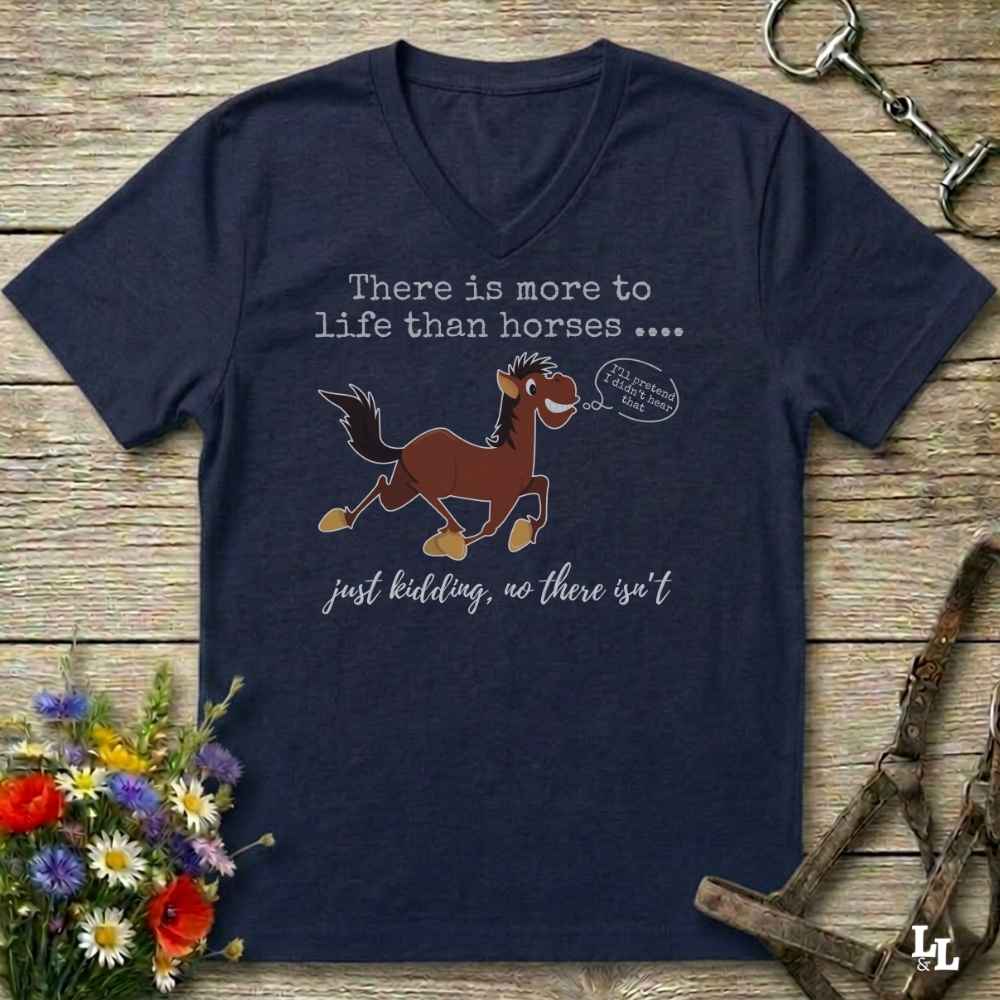 Just Kidding V-Neck Tee