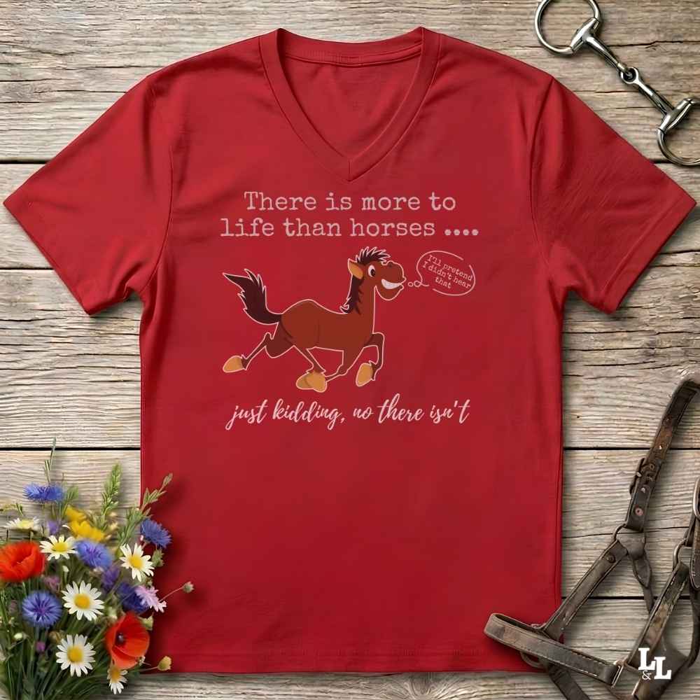 Just Kidding V-Neck Tee