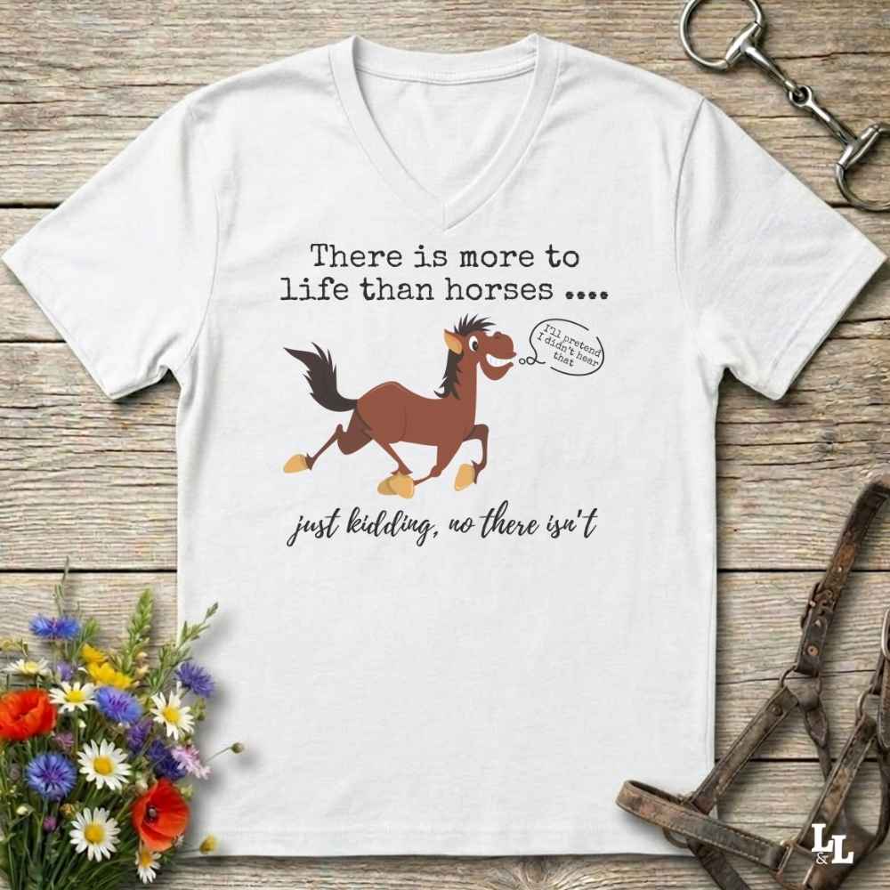 Just Kidding V-Neck Tee
