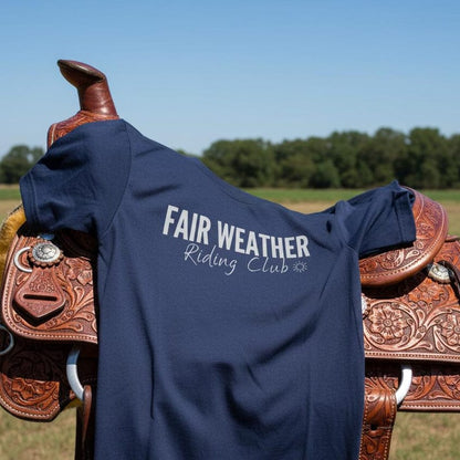 Fair Weather Riding Club Tee. Horse Rider T-Shirt. Western Graphic Tee.
