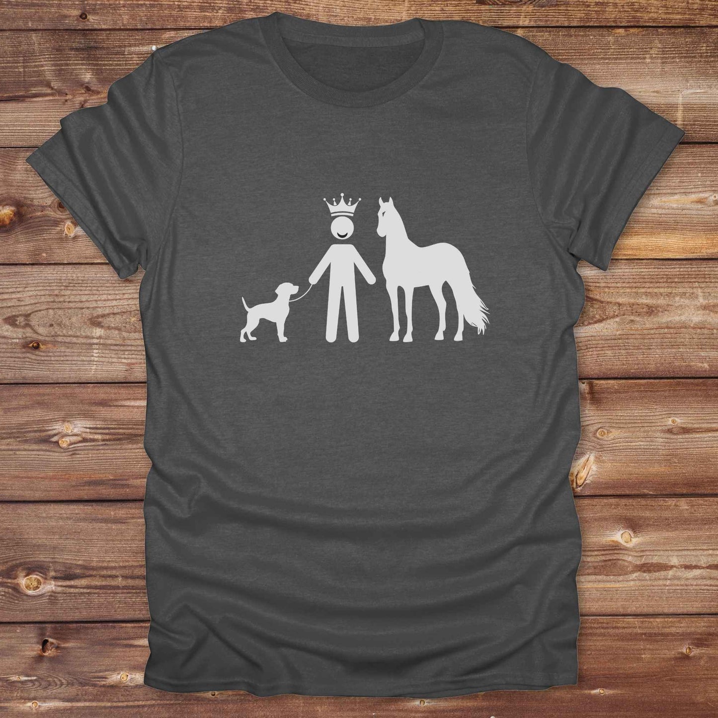 Ride proud with this “Winning Life” western tee featuring a crowned horse and dog silhouette, perfect for cowboys, cowgirls, and country animal lovers.