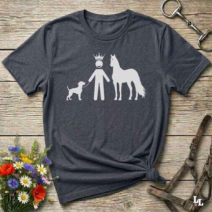 Ride proud with this “Winning Life” western tee featuring a crowned horse and dog silhouette, perfect for cowboys, cowgirls, and country animal lovers.