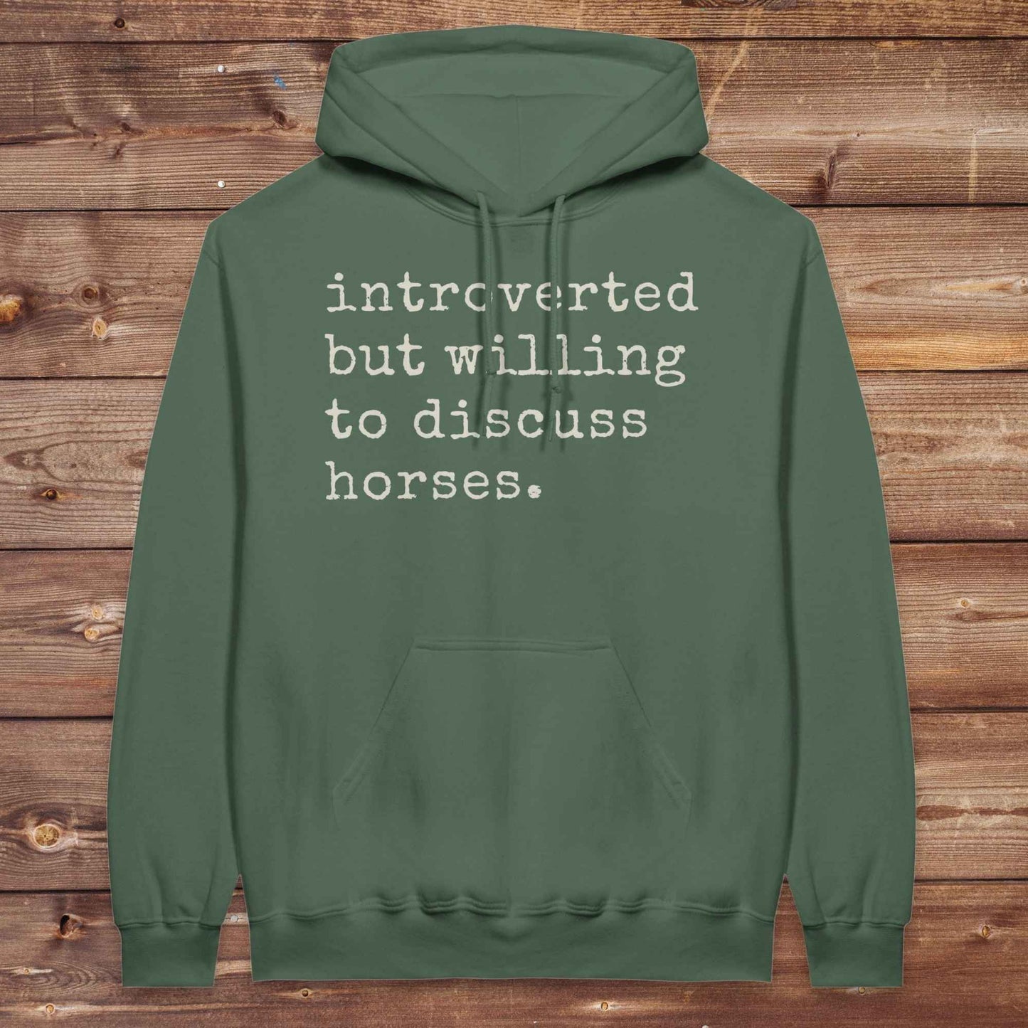 Introverted but Willing to Discuss Horses Hoodie