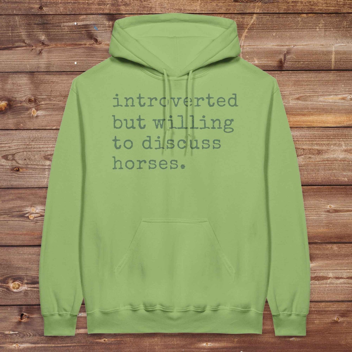 Introverted but Willing to Discuss Horses Hoodie
