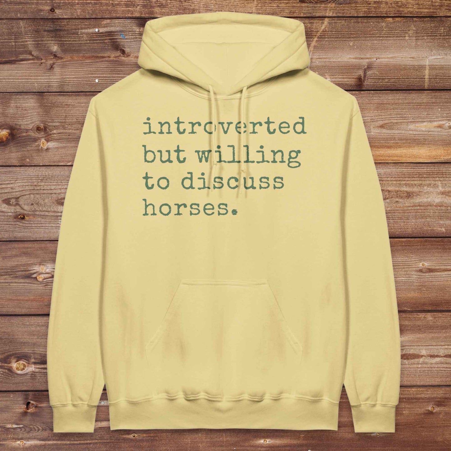 Introverted but Willing to Discuss Horses Hoodie