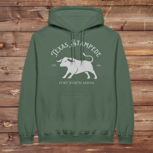 green Texas Stampede Hoodie, Western Style Wear, Mens Hoodies Western, Cowgirl Sweatshirts