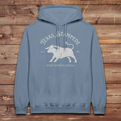stone blue Texas Stampede Hoodie, Western Style Wear, Mens Hoodies Western, Cowgirl Sweatshirts