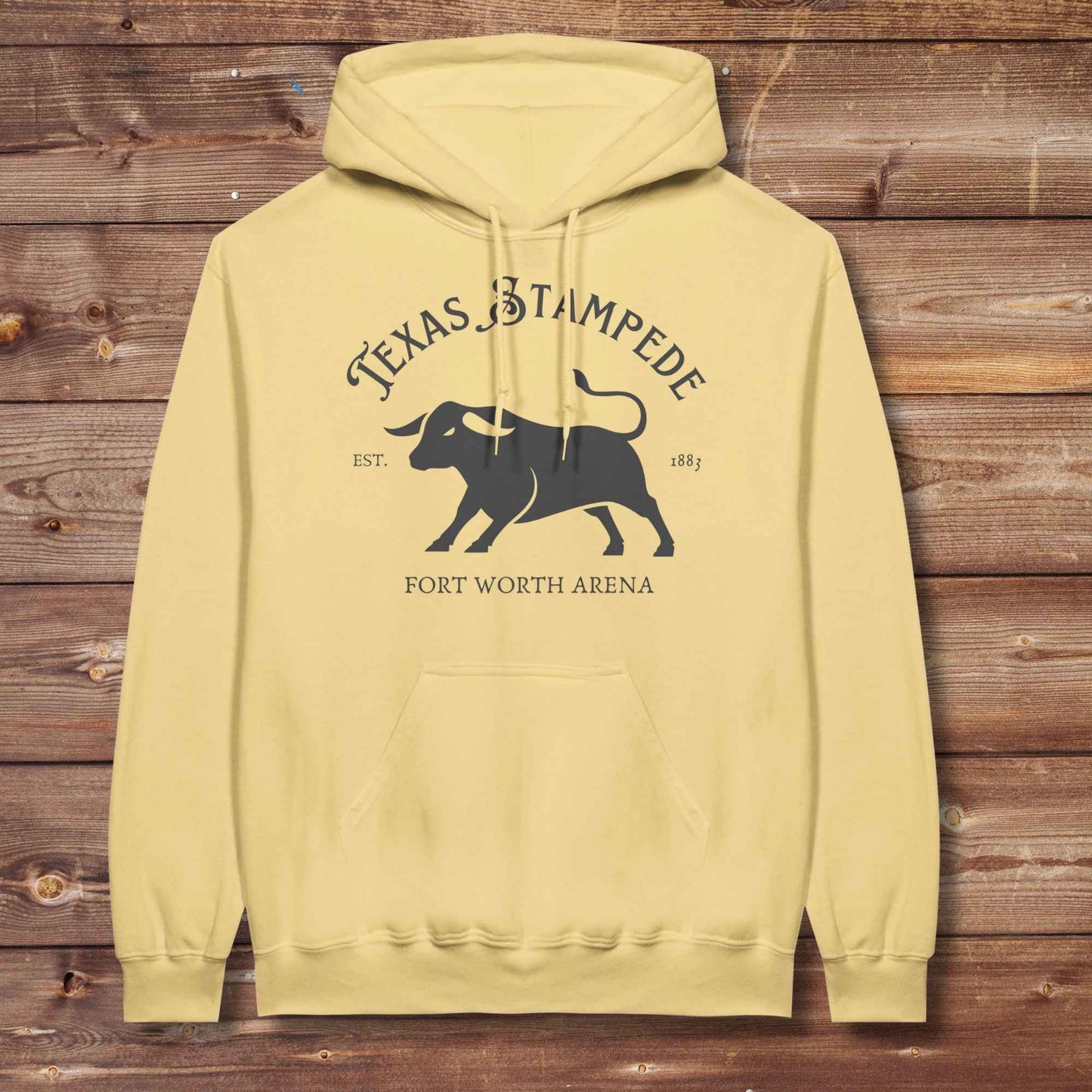 light yellow Texas Stampede Hoodie, Western Style Wear, Mens Hoodies Western, Cowgirl Sweatshirts
