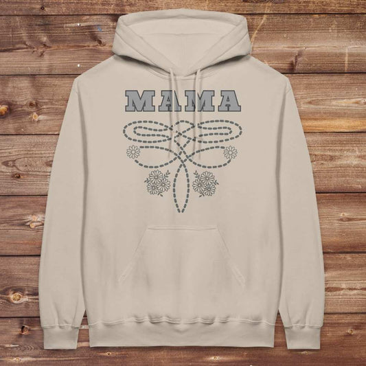 Sand beige Mama Boot Stitch Hoodie, Horse Lover Hoodie, Cowgirl Sweatshirt, Horse Rider Hoodie