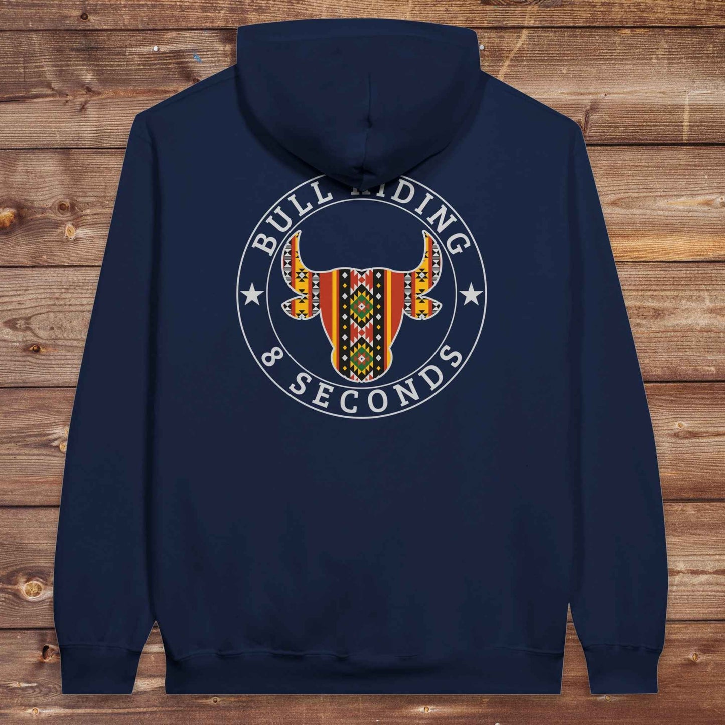 Bull Riding 8 Seconds Back Print Hoodie