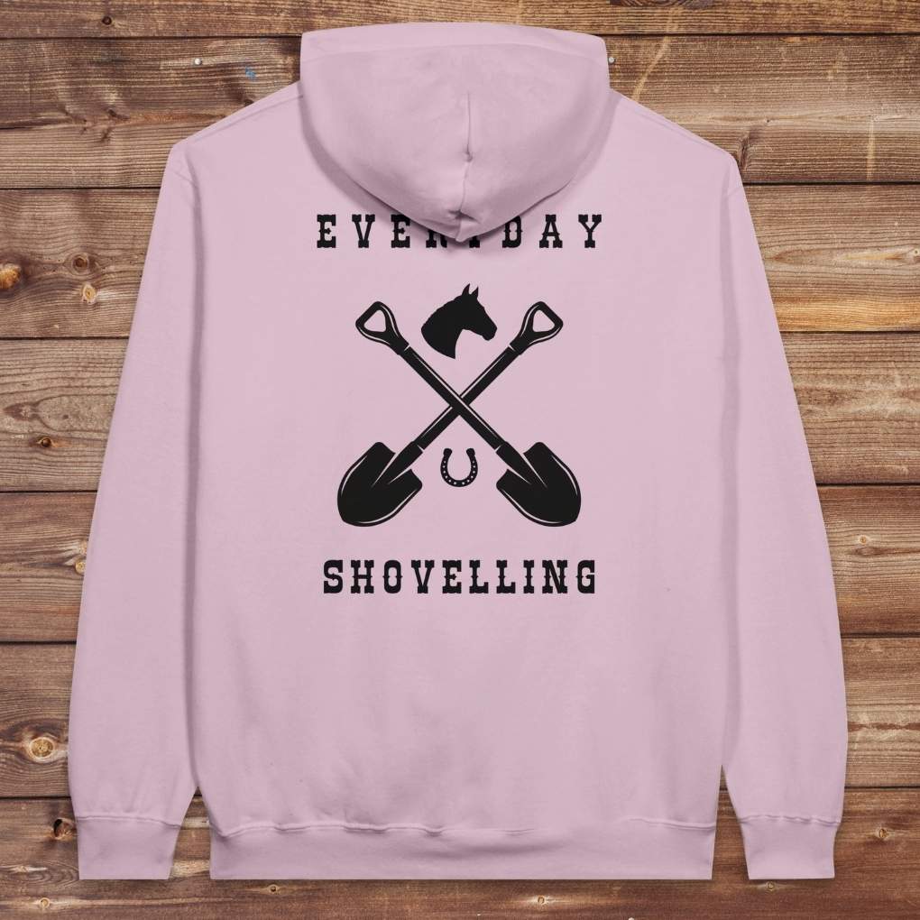 Pink Everyday Shovelling Hoodie for Horse Lovers, Wester Style Wear, Mens Hoodies, Cowgirl Sweatshirts