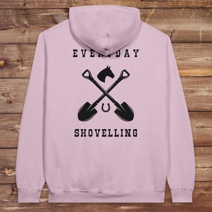 Pink Everyday Shovelling Hoodie for Horse Lovers, Wester Style Wear, Mens Hoodies, Cowgirl Sweatshirts