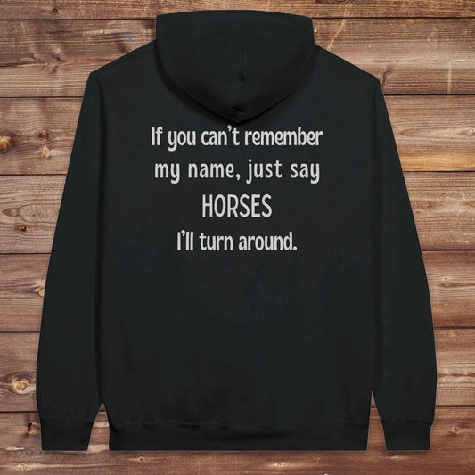 Can't Remember My Name Back Print Hoodie