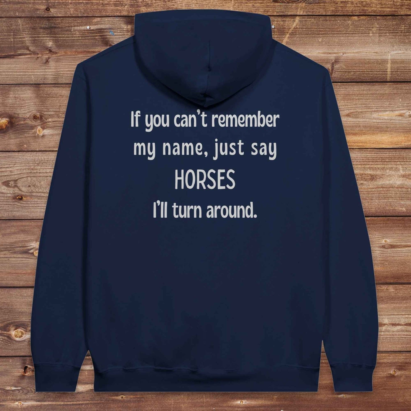 Can't Remember My Name Back Print Hoodie