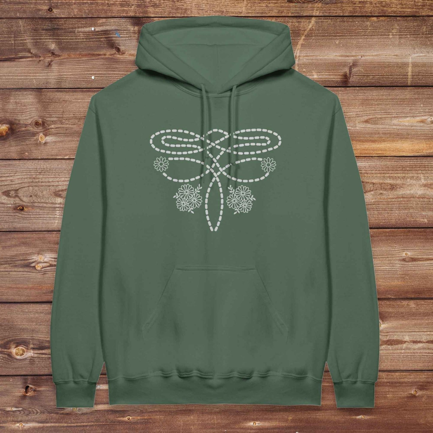 military green Boot Stitch Flower Hoodie, Western Style Hoodies, Cowgirl Hoodies, Horse Lover Hoodies, Cowgirl Sweatshirts