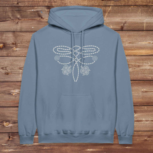stone blue Boot Stitch Flower Hoodie, Western Style Hoodies, Cowgirl Hoodies, Horse Lover Hoodies, Cowgirl Sweatshirts