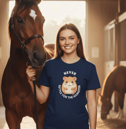 Never Settle for the Hamster T-Shirt